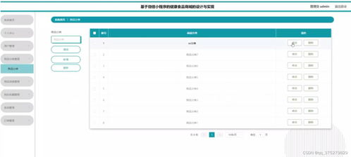 基于微信小程序的健康食品商城的设计与实现
